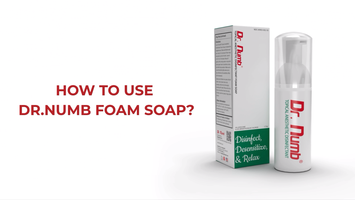 Amazon.com: Dr. Numb 4% Lidocaine Topical Anesthetic Foam Soap